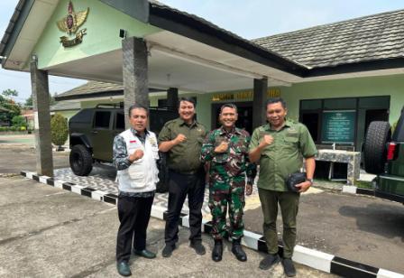 Bahas Rencana Pameran Alutsista untuk HUT RI ke-80, PPPAD Kabupaten Bogor Koordinasi dengan Aster Kostrad di Cilodong,
